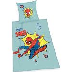 Multicolored Spider-Man Kinderdekbedovertrekken  in 135x200 2 stuks 
