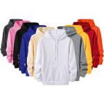 Casual Roze Fleece Effen sweatshirts  in maat 3XL voor Heren 