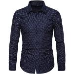 Retro Kaki Tweed Gewatteerde Zakelijke overhemden  in maat XL met motief van Luipaard voor Dames 
