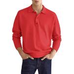 Klassieke Rode Badstoffen Ademende All over print Poloshirts mouwloos  voor de Winter V-hals  in maat M Sustainable voor Heren 