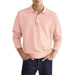 Klassieke Roze Badstoffen Ademende All over print Poloshirts mouwloos  voor de Winter V-hals  in maat M Sustainable voor Heren 