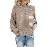 Kaki Werksweaters  voor de Herfst V-hals  in maat M voor Dames 