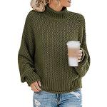 Leger Legergroene Cropped sweaters  voor de Herfst V-hals  in maat L voor Dames 