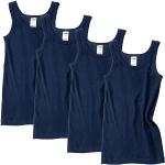 HERMKO 2800 4-pack jongens onderhemd (andere kleuren) biologisch katoen, marineblauw, 104 cm
