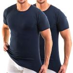 Marine-blauwe Hermko T-shirts  in maat XL Bio 2 stuks Sustainable voor Heren 