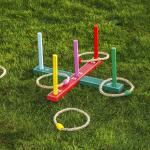 Multicolored Houten Ringwerpspellen voor Kinderen 
