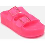 Roze Synthetische Colors of California Sleehak sandalen  in maat 36 met Gespsluiting voor Dames 