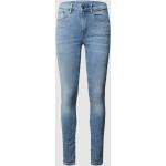 Blauwe Polyester High waist G-Star 3301 Skinny jeans voor Dames 