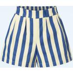 Hilton Deck Striped Shorts in White and Blue