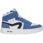 Hip H1665 suÃ¨de sneakers blauw/wit