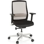 hjh OFFICE FOUNTAINE 657658 bureaustoel zwart draaistoel ergonomisch met zelfherstellende netrug