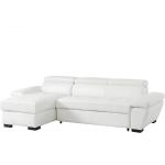 Witte Houten armleun linea sofa Hoekbanken met slaapfunctie voor 4 personen 