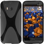 Zwarte Siliconen mumbi HTC One M8 hoesjes 