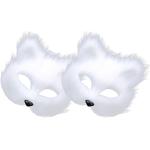Witte Dierenmaskers  voor een Kerstmis met motief van Vos 2 stuks in de Sale voor Dames 
