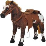 Bruine Metalen Homcom Paarden Schommels 2 - 3 jaar met motief van Paarden voor Babies 