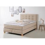 Beige Houten Home Affaire Boxsprings  Geolied 