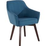 Blauwe Polyester Home Affaire Design fauteuils gebeitste in de Sale 