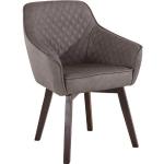 Grijze Polyester Home Affaire Design fauteuils gebeitste in de Sale 