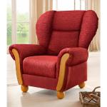 Rode Chenille Home Affaire Design stoelen 