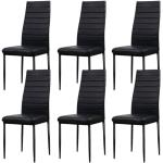 Moderne Zwarte Gestoffeerde Design stoelen 6 stuks Sustainable 