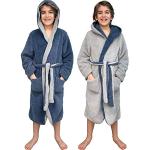 Marine-blauwe Polyester wasmachinebestendige Kinder badjassen  in maat 140 voor Meisjes 