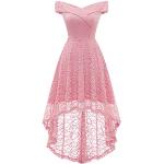 Rockabilly Roze Polyester Stretch Bloemen Chique jurken  voor een Bruidsmeisje  in maat S voor Dames 