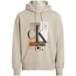 Beige Calvin Klein Hoodies  in maat XL in de Sale voor Heren 