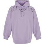 Katoenen Sweatshirt, Klassieke Stijl MCM , Purple , Dames