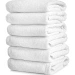 Witte Handdoeken sets  in 70x140 6 stuks in de Sale 