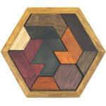 Houten Hexagon Puzzel - Denkpuzzel - Moeilijk spelletje en leuk als cadeau
