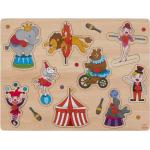 Speelgoed houten noppenpuzzel circus thema 30 x 22 cm - Legpuzzels