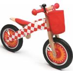 Rode Houten Loopfietsen voor Kinderen 