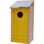 Houten Vogelhuisje/nestkastje Gele Voorzijde 26 Cm - Vogelhuisjes