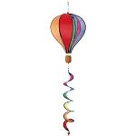 HQ Windspiration 109326 - Hot Air Balloon Twist Rainbow, UV-bestendig en weerbestendig windspel - Lengte: 104 cm, Ø: 28 cm, incl. ophanging