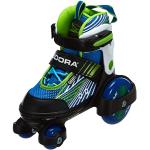 Hudora My First Quad Rolschaatsen, maat 26-33 - Roller skates voor meisjes en jongens Boy 30-33 zwart