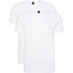 Witte HUGO BOSS BOSS Effen T-shirts Ronde hals  in maat S voor Heren 