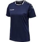 Marine-blauwe Jersey Hummel Geweven T-shirts  in maat S in de Sale voor Dames 