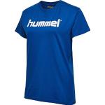 Scandinavische Blauwe Polyamide Hummel Go T-shirts  in maat M voor Dames 