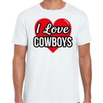 Cowboy Rode T-shirts met opdruk  voor een Stappen / uitgaan / feest voor Heren 