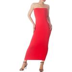Casual Rode Lycra Stretch Mouwloze jurken Strapless halslijn  in maat M met Strapless Maxi voor Dames 