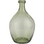 IB Laursen - Glazen ballon, vaas, bloemenvaas - glas - groen - hoogte 28 cm