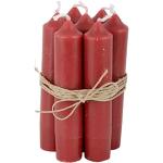 Ib Laursen - Korte kaarsen - rood - brandtijd: 4,5 uur - set van 6