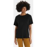 Casual Zwarte Merinowollen Ademende T-shirts Bio Sustainable voor Dames 
