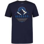 Donkerblauwe Ice Peak T-shirts met ronde hals Ronde hals  in maat S voor Heren 