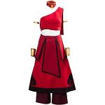icewalker Katara kostuum uit avatar The Lord of the Elementen The Last Airbender Verkleed kostuum (small, rood)