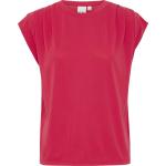 Casual Magenta ICHI Effen T-shirts Ronde hals  in maat XL voor Dames 
