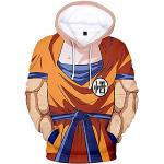 IFIKK Dragon Ball capuchontrui voor heren, Japanse Anime Dragon Ball, hoodie, pullover met 3D-print, fun-capuchontrui, sportpullover, lange mouwen, sweatshirt met kangoeroezak, stijl 9, 3XL
