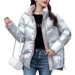 Streetwear Zilveren Gewatteerde Winter parka jassen  in maat 3XL voor Dames 