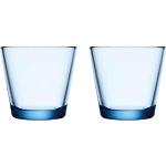 Blauwe Glazen vaatwasserbestendige Iittala Kartio Waterglazen 2 stuks in de Sale 