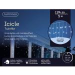 Ijspegelverlichting Led Koud Wit 119 Lampjes - Kerstverlichting Lichtgordijn